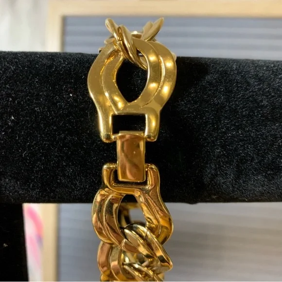 Monet Gold Double Link Bracelet - Picture 2 of 4